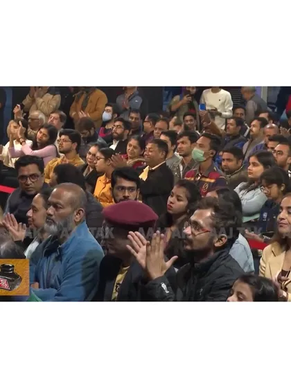 The appreciative audience at the Sahitya AajTak event.