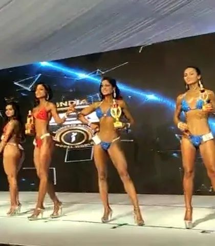 Another shot from the ICN India stage. Competing is about showcasing the art you've sculpted through hard work.