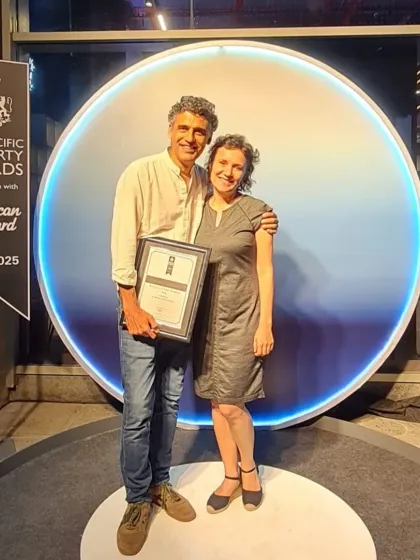 Posing with our Asia Pacific Property Award. It's a proud moment for our team, and receiving this award for a single residence project feels incredibly special.