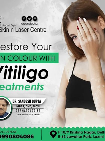 My goal is to help you restore your skin colour with my specialized Vitiligo treatments. As a dermatologist, I use proven methods like UVB therapy to help you regain your confidence.