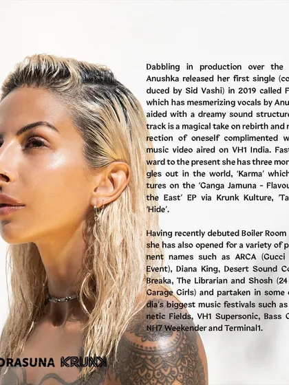 More details from my bio for the Panorasuna event in Jakarta, mentioning my releases and some of the big names I've opened for.