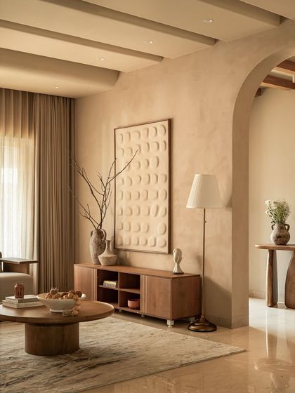 Aantrik - Turnkey Home Interior Solutions The Wabi-Sabi Villa: A Study in Earthly Calm photo 5