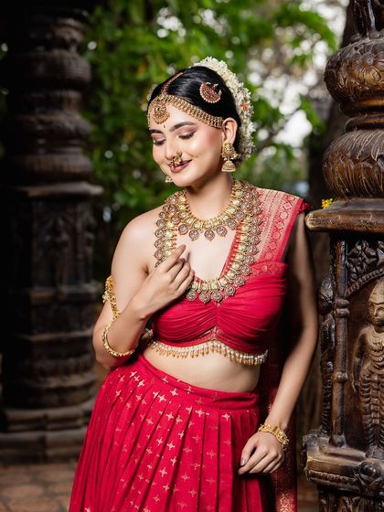 Thesparklebox - Occasion Wear Jewellery Rental Vibrant Kempu & Antique Sets photo 5