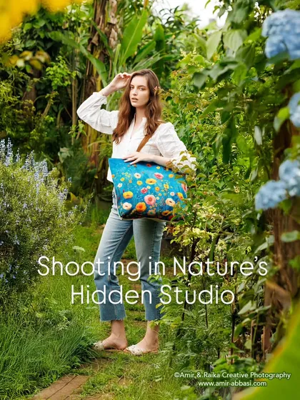 Sometimes the best studio is the one you find by accident. We shot this campaign for a lifestyle brand in a Goa plant nursery, using the soft, natural light before a rainstorm. It shows our ability to create beautiful brand stories in any environment.
