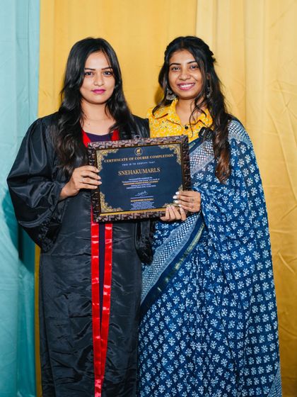 Congratulations to this graduate on completing her professional makeup course.