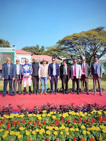The K.N. Chennabasappa Memorial Trophy presentation.