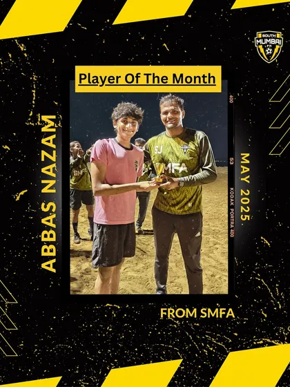 Celebrating our Player of the Month for May 2025, Abbas Nazam from the 3rd Division. We recognize and reward consistency, commitment, and character.