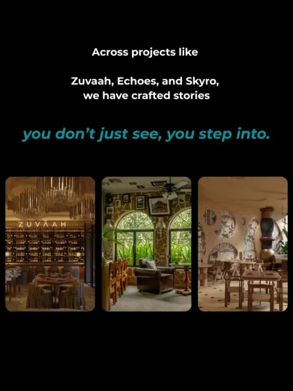 Across projects like Zuvaah, Echoes, and Skyro, we have crafted stories that you do not just see, but step into. Each space is an immersive journey designed to evoke emotion and build connections.