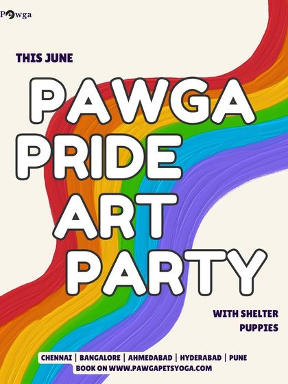 This June, Pawga stands with Pride. We're hosting Pride Art Parties with puppies to support and celebrate our LGBTQ+ community.