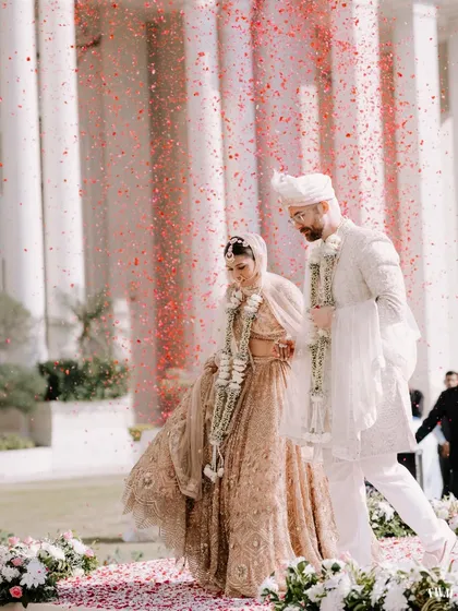 Beyond the makeup, these are the moments I live for. A candid shot of the happy couple, where the bride's glow comes as much from her joy as it does from my makeup. This is what it's all about.