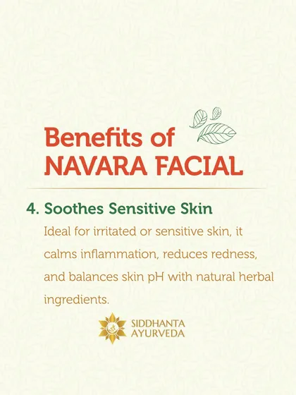 This facial is ideal for calming irritated or sensitive skin. The natural herbal ingredients help to reduce redness and inflammation while balancing the skin's natural pH level.
