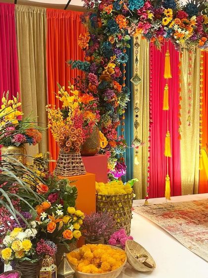 Nirvana Event and Decor - Wedding Planning & Thematic Decoration Vibrant Haldi & Mehendi Ceremonies photo 51
