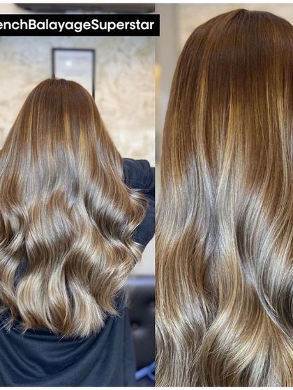 Proud to be named a French Balayage Superstar by L'Oréal. This look showcases a perfect, seamless blend of ashy blonde tones.
