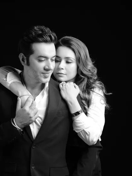 A timeless black and white portrait for a power couple. My couple shoots are about capturing the unique chemistry and story between two people, creating images that are both stylish and deeply personal.
