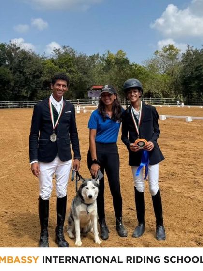 A proud moment for my team at the National Equestrian Championship for Dressage. Securing a Team Silver Medal, especially with a young rider competing in his first show, is a fantastic achievement.