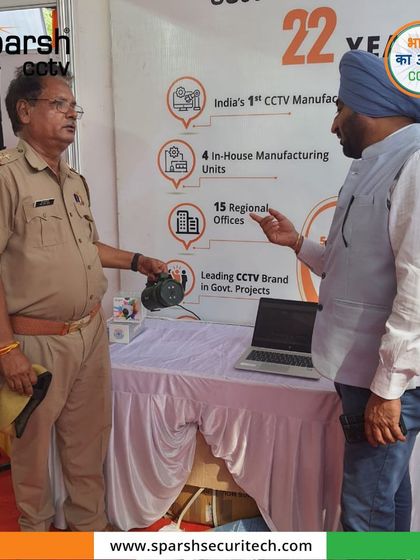 Getting our technology into the hands of those who will use it is the best feedback. A UP Police officer examines our rugged Torch Camera.