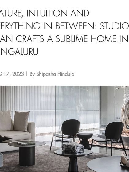 We were honored to have Elle Decor feature our work on House 111, describing it as a sublime home that balances nature and intuition.