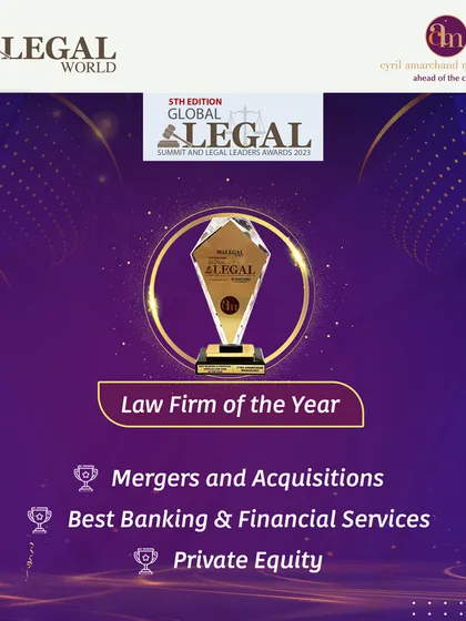 We are proud to be named 'Law Firm of the Year' by BW Legal World in three core corporate practice areas: M&A, Banking & Financial Services, and Private Equity.