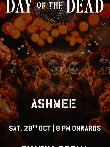 Another Halloween event poster, this time for a "Day of the Dead" theme. I'm experienced in DJing for all kinds of themed parties.