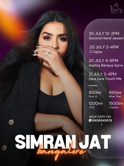 The queen Simran Jat is back. A full weekend of her sassiest and most popular routines, from 'Aashiq Banaya' to 'Zara Zara'.