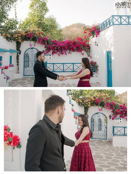 More playful and romantic shots from the same location, showing their easy and happy connection.