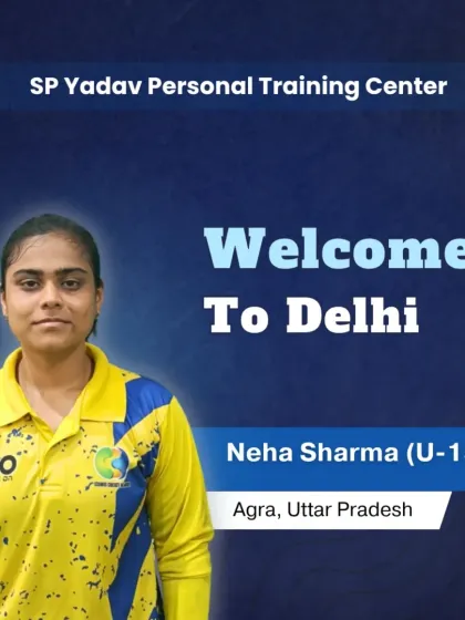 Welcome, Neha Sharma! This passionate 15-year-old cricketer from Agra, UP, has joined my high-performance training center. Her journey in the game starts here, and I'm excited to see her grow.