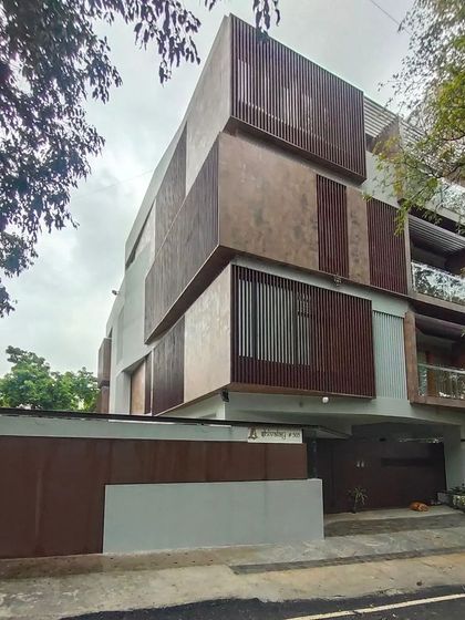 Sandesh Architects - Residential Architecture & Design Facades with Modern Geometry photo 26