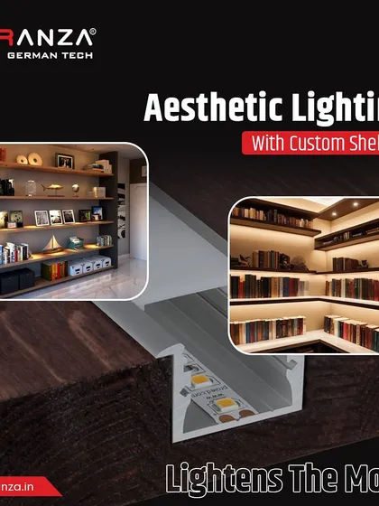 Aesthetic lighting is key to enhancing your space. My custom shelf lights improve visibility and add a modern touch, providing both ambiance and practical utility.