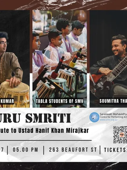 It’s time for Australia! This was the poster for my performance in Perth on November 17th with Sivakumar on Tabla.