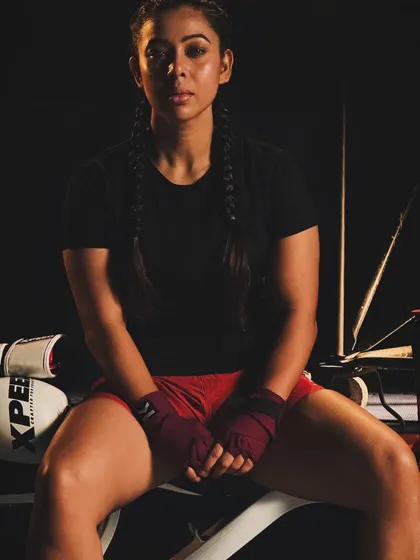 The calm before the storm. This is the focus I bring to every fight and every training session. It's not just about physical strength, it's about mental warfare.