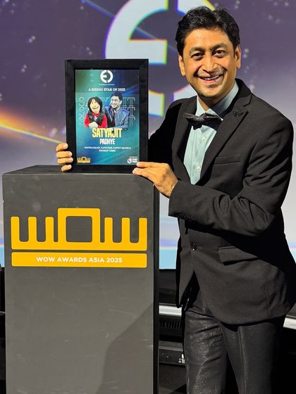 Proudly holding our award at the WOW Awards Asia 2025. This recognition fuels our passion to continue creating innovative puppetry acts.