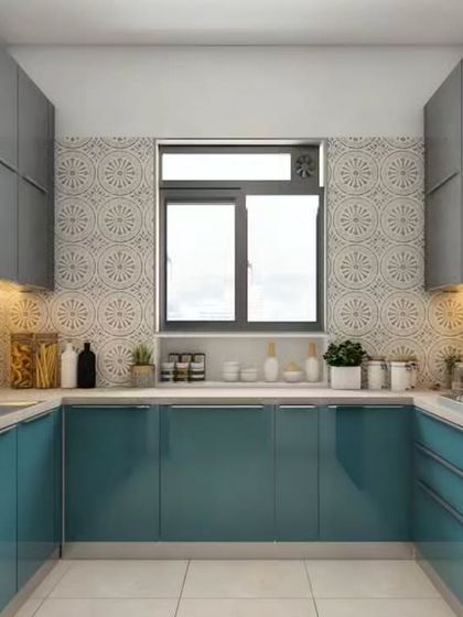 Dreaming in Colors & Textures - Modular Interiors & Room Renovation Modern Modular Kitchens photo 7