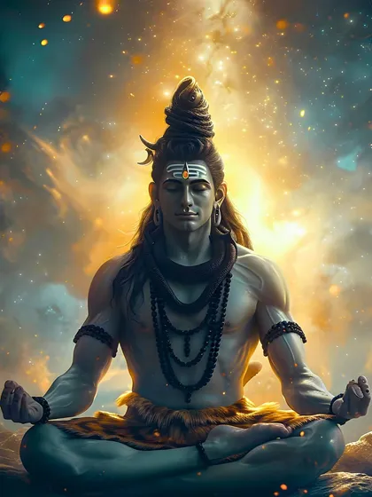 Lord Shiva symbolizes transformation and inner strength. Chanting Shiva mantras like "Om Namah Shivaya" brings peace, clarity, and spiritual growth.