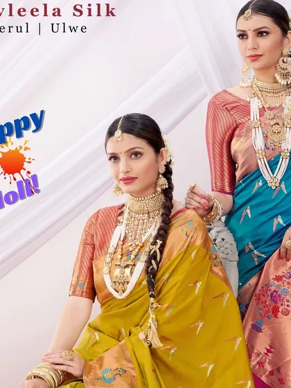 Here, you can see the splendor of my Paithani and Patola silk sarees, perfect for the wedding season and festive celebrations. The rich colors and intricate designs reflect a deep-rooted tradition of Indian textile art.