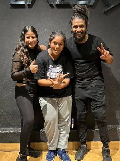 All smiles after a successful and energetic Urban Hip-Hop session.