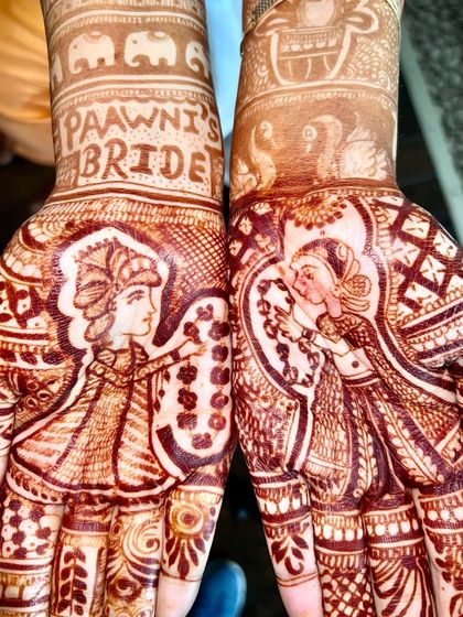 This is one of the most special gestures I've ever received from a bride. She had "Paawni's Bride" written in her wedding henna. I am so grateful for the love.