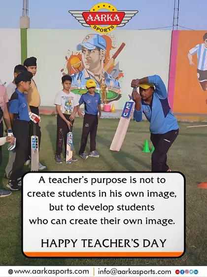 A teacher's purpose is to help students create their own image. On Teacher's Day, I celebrate my team of coaches who mentor our players on and off the field.