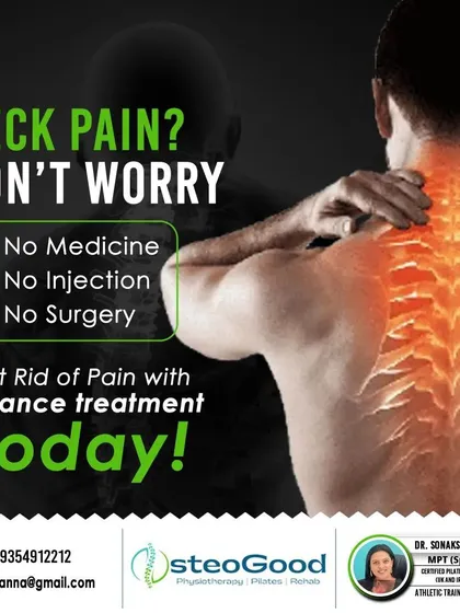If you are experiencing neck pain, know that there are effective treatments available that do not require medicine, injections, or surgery. My advanced physiotherapy treatments focus on getting rid of pain and restoring function.
