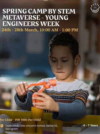 A Spring Camp by STEM Metaverse for young engineers. These week-long camps are a great way to keep kids engaged and learning during school breaks.