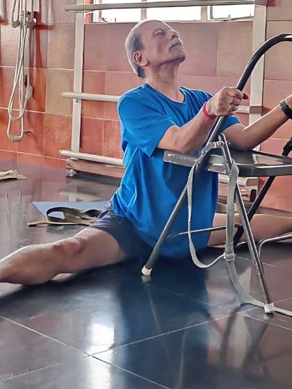 Additional images from my personal practice and teaching sessions, demonstrating a wide variety of asanas and the use of props. Each photo shows a moment of exploration in the journey of yoga.