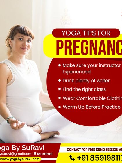 We provide essential yoga tips for a healthy pregnancy, including the importance of an experienced instructor, proper hydration, and warming up before practice.