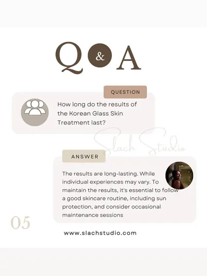 Q&A: The results of the Korean Glass Skin treatment are long-lasting, but a good skincare routine is essential to maintain them.