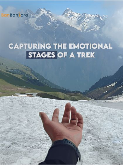 Capturing the emotional stages of a trek. That feeling when you finally reach a snow-covered pass and the majestic Himalayas unfold before you.
