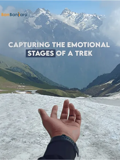 Capturing the emotional stages of a trek. That feeling when you finally reach a snow-covered pass and the majestic Himalayas unfold before you.