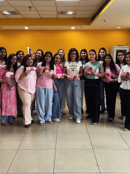 The wonderful team at KiwiTech holding up their tokens of appreciation after our session. I was so happy to be a part of their celebration of women in the workplace.