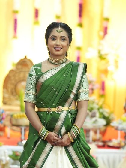 Shreeja - Bridal Makeup & Styling Elegant Engagement & Pre-Wedding Looks photo 16