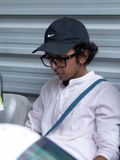 Our drivers in a team meeting before the race.