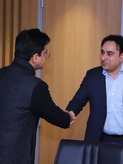 Our Partner, Vivek Jha, networking with other industry leaders at the SEPC post budget media interaction. These engagements allow us to share our tax expertise and contribute to a broader economic dialogue.