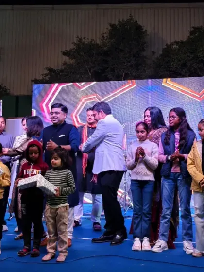 Another angle of the prize distribution for the children at the Knauf India family day. Seeing their happy faces is one of the best parts of my job.