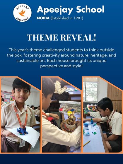 The theme for this year's art competition challenged students to think outside the box, fostering creativity around nature, heritage, and sustainable art. Each house brought its unique perspective and style to the competition.